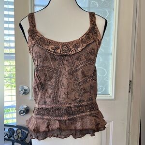LSI L/XL women’s sleeveless top. This has silky straps,elastic to back.